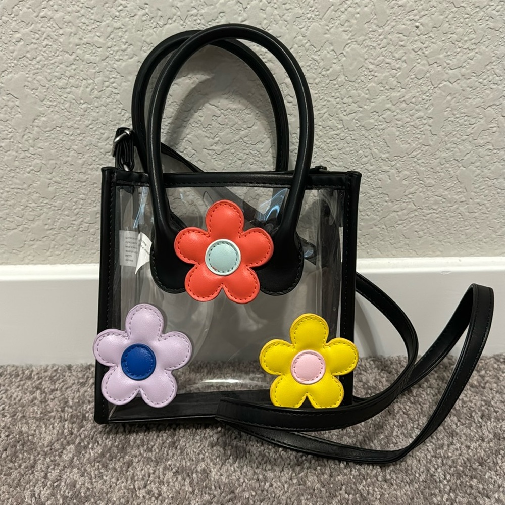 Art Class (Target) Clear Floral Crossbody